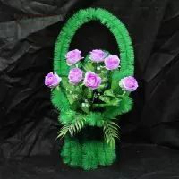 Корзина "Малая с розами"